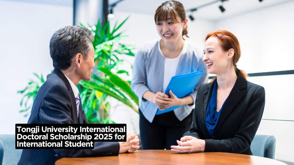 Tongji University International Doctoral Scholarship 2025 for International Student