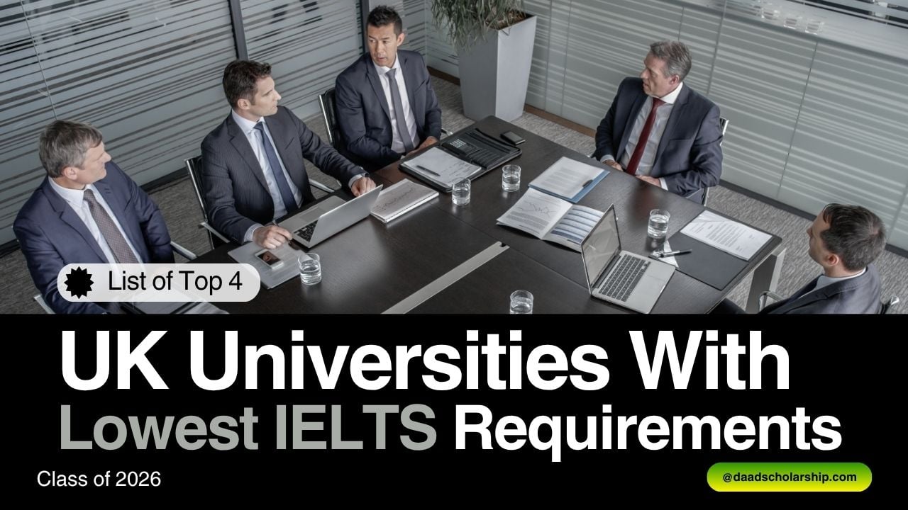4 UK Universities With Lowest IELTS Requirements for Admissions in 2026