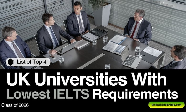 4 UK Universities With Lowest IELTS Requirements for Admissions in 2026