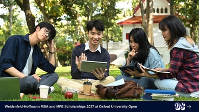 Weidenfeld-Hoffmann MBA and MFE Scholarships 2027 at Oxford University Open