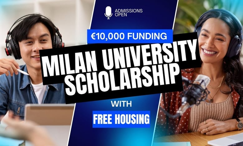 University of Milan European Futures Scholarships 2026 with €10,000 Funding and Free Housing