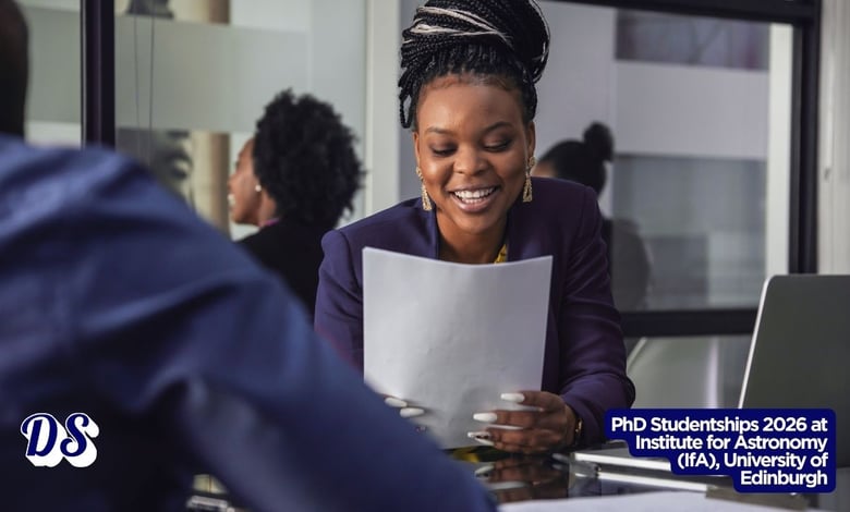 PhD Studentships 2026 at Institute for Astronomy (IfA), University of Edinburgh