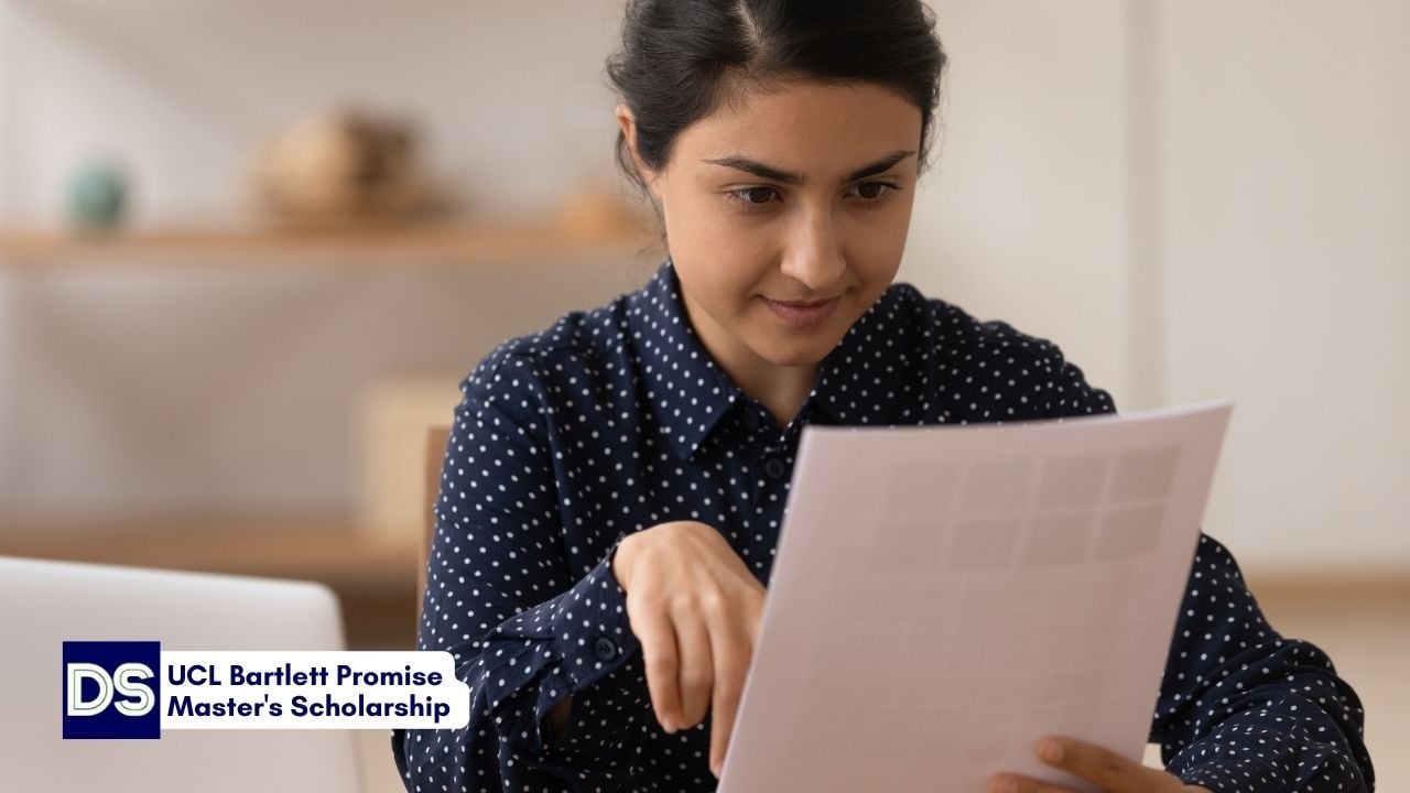 UCL Bartlett Promise Master's Scholarship 2026 Open