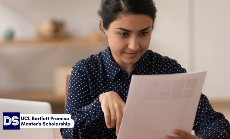 UCL Bartlett Promise Master's Scholarship 2026 Open