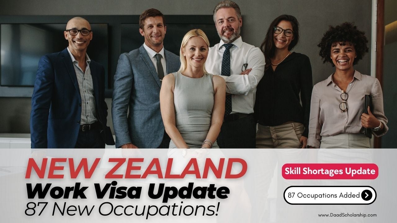 New Zealand AEWV Work Visa Accepting 87 New Occupations For 2026 Applications
