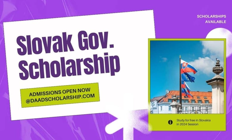Slovak Government Scholarships 2025 Open for Applications