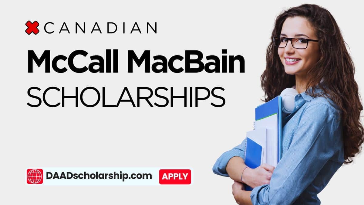 McCall MacBain Scholarships 2025 Fall Intake in Canada