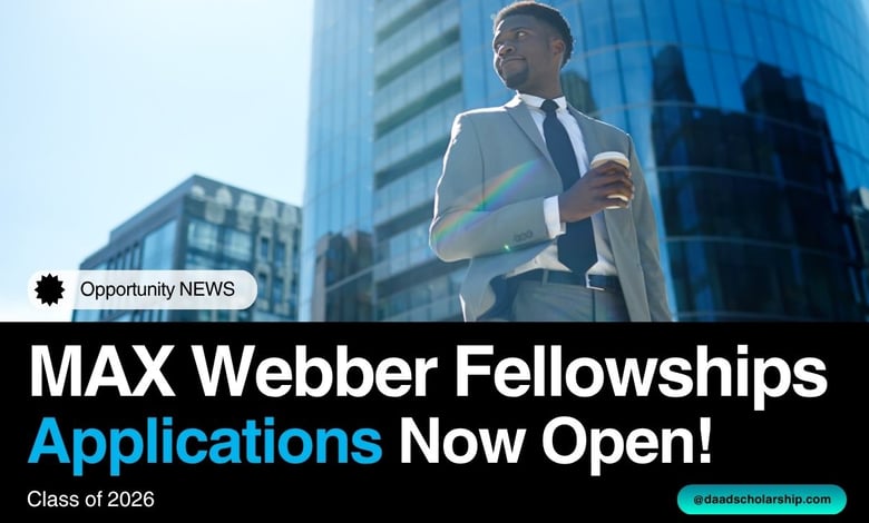Max Weber Fellowships 2026 for International Students