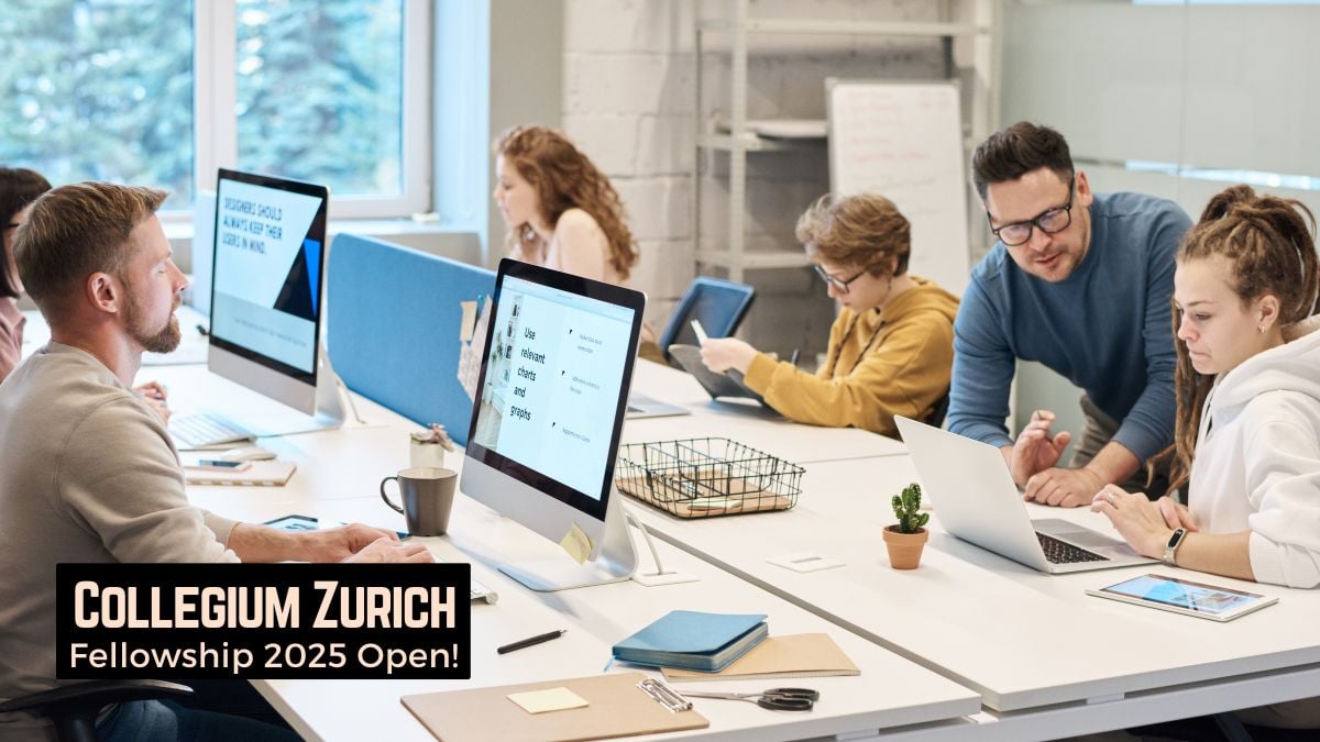 Collegium Zurich Early Career Fellowship 2025 Announcement