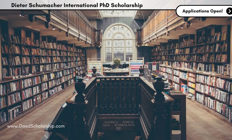 Dieter Schumacher International PhD Scholarship Deadline February 28, 2025