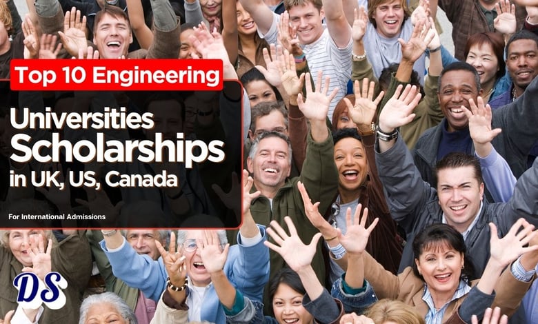 Top 10 Engineering Universities Scholarships in USA, UK & Canada (2026 Admissions)