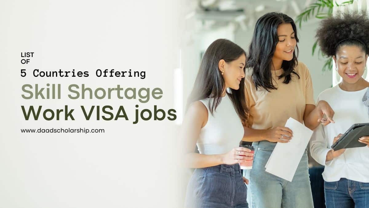 Work VISA Jobs in 5 Countries Facing Skill Shortages in 2024