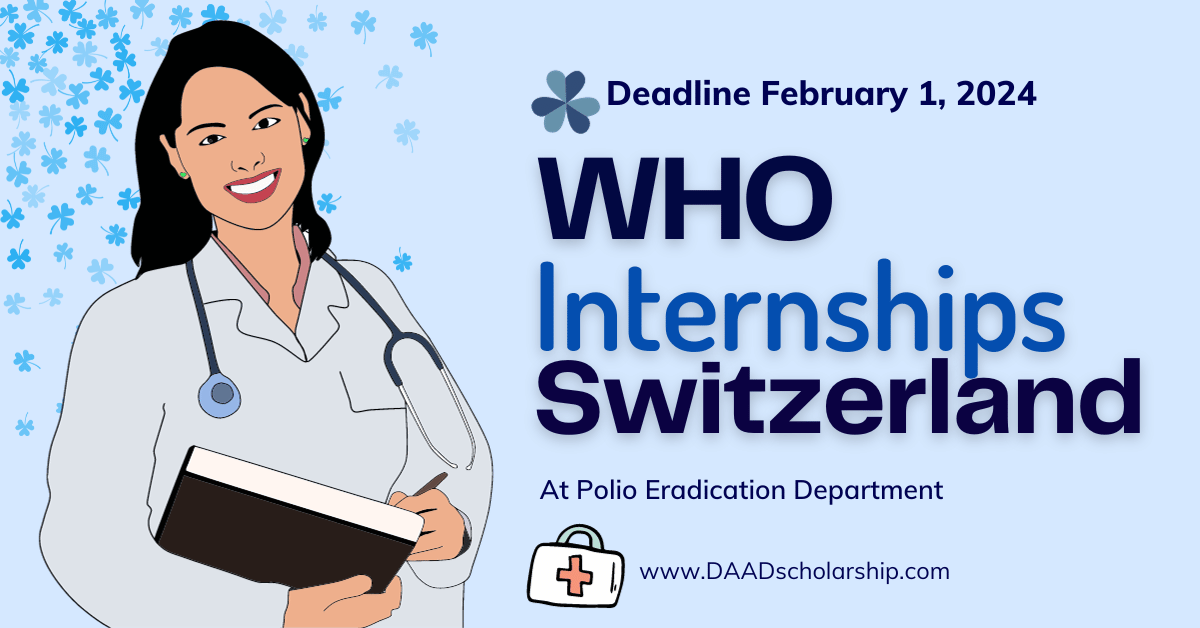 WHO Polio Eradication Internship in Switzerland 2024