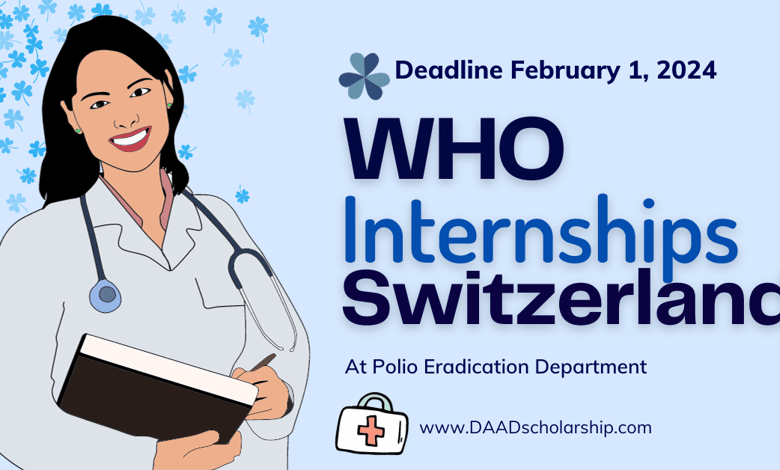 WHO Polio Eradication Internship in Switzerland 2024