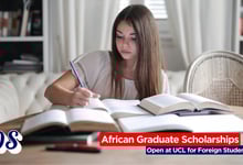 African Graduate Scholarship 2026 Open at UCL