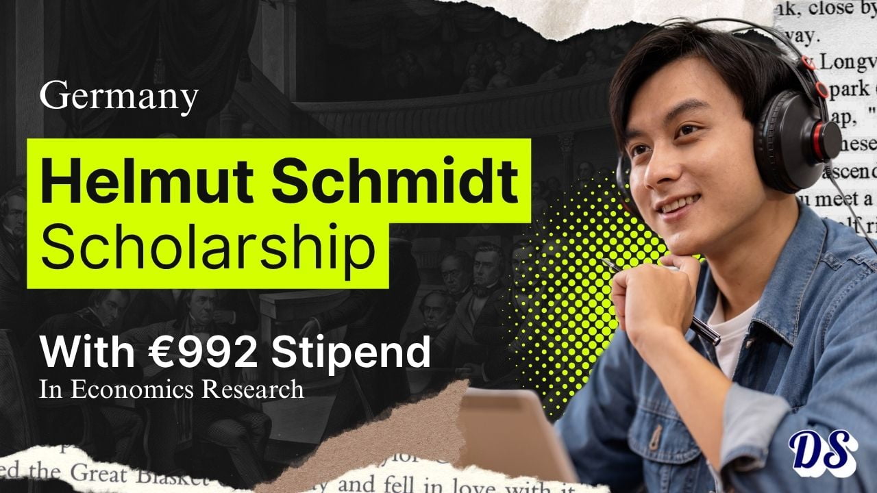 German DAAD Helmut Schmidt Scholarships 2027 in Economics With €992 Monthly Stipend and Allowances