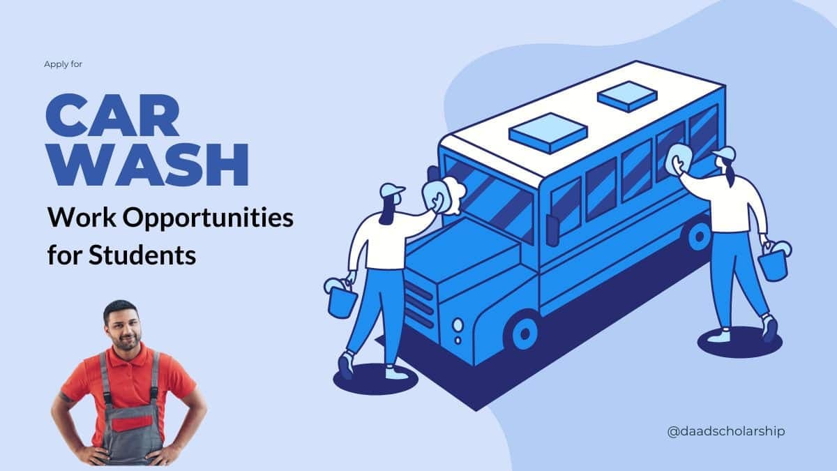 Car Wash Work Opportunities for Students in Australia, New Zealand, Canada, USA