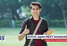 Kochi University MEXT Japan Scholarship 2026 Opened for MS, PhD Admissions