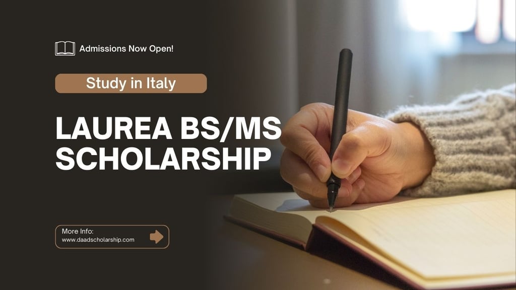 Italy Laurea Scholarships 2026 for Bachelors, and Master Degree