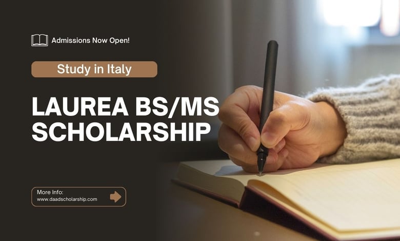 Italy Laurea Scholarships 2026 for Bachelors, and Master Degree
