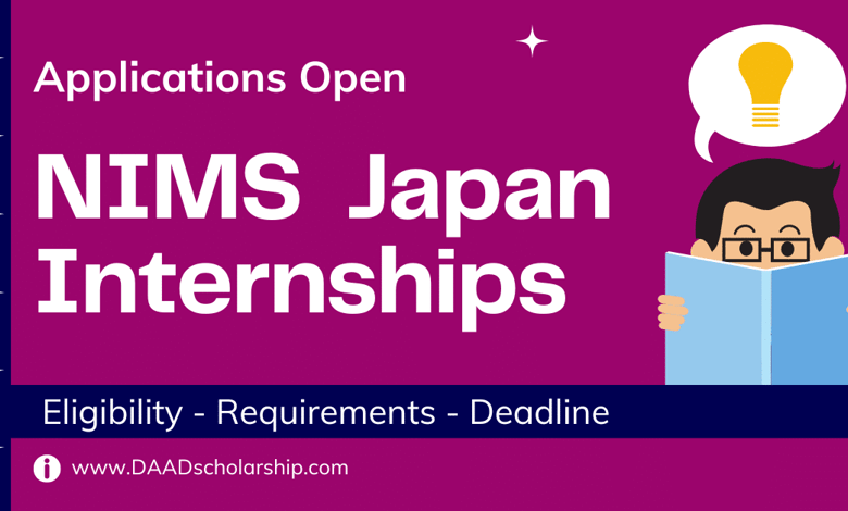 NIMS 2024 Internships in Japan - Deadline May 10, 2024