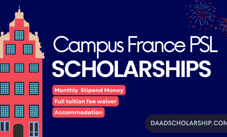 Campus France PSL Excellence Scholarships 2024