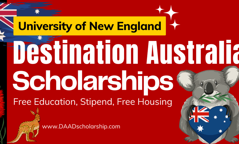 University of New England Destination Australia Scholarships 2024