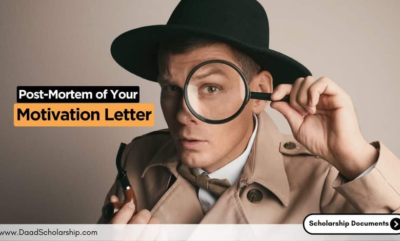 Post-Mortem of Your Motivation Letter for Scholarship Application Submission
