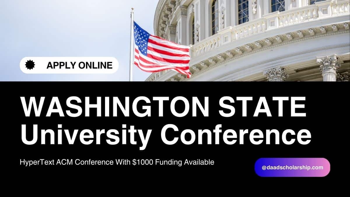 Conference at Washington State University Offering $1,000 Stipend (ACM-Hypertext)