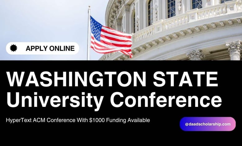 Conference at Washington State University Offering $1,000 Stipend (ACM-Hypertext)