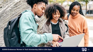 $10000 Endeavour Women in Tech Scholarship 2026 in USA Open