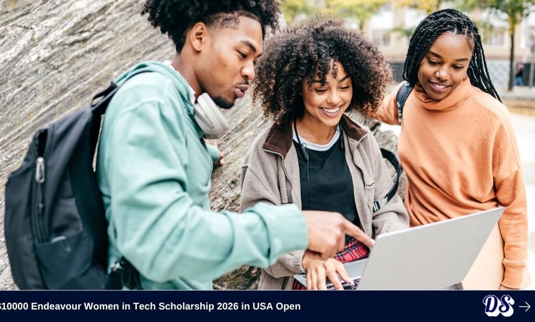 $10000 Endeavour Women in Tech Scholarship 2026 in USA Open