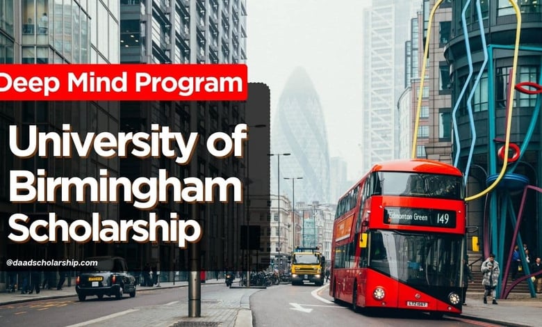 University of Birmingham DeepMind Scholarship 2024