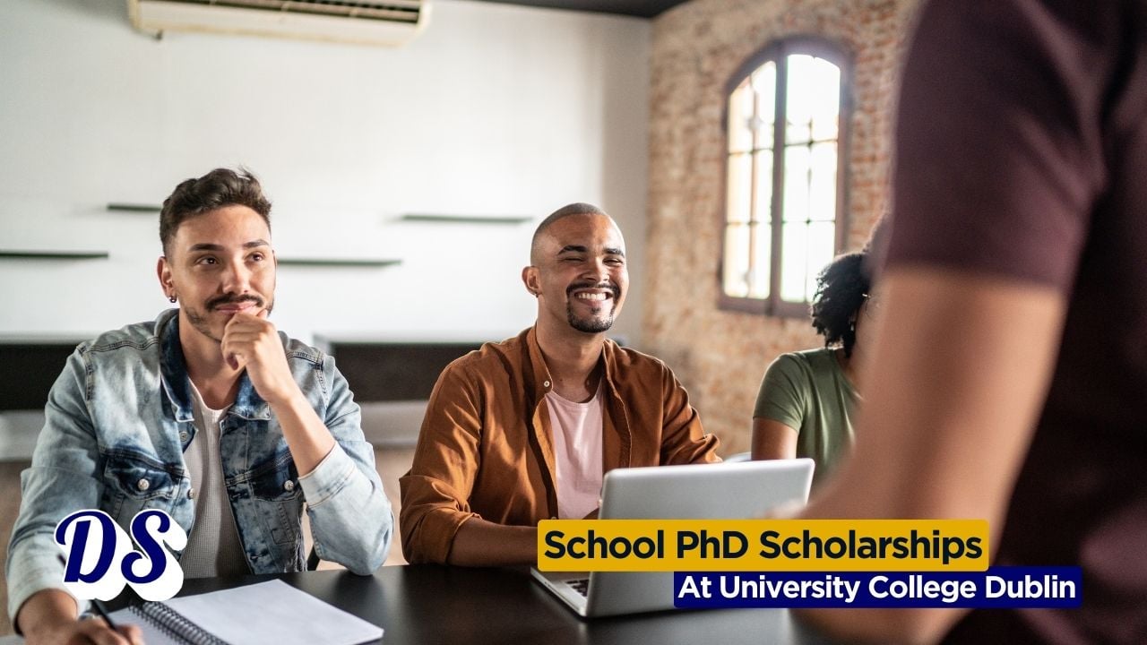 School PhD Scholarship 2026 at University College Dublin Ireland