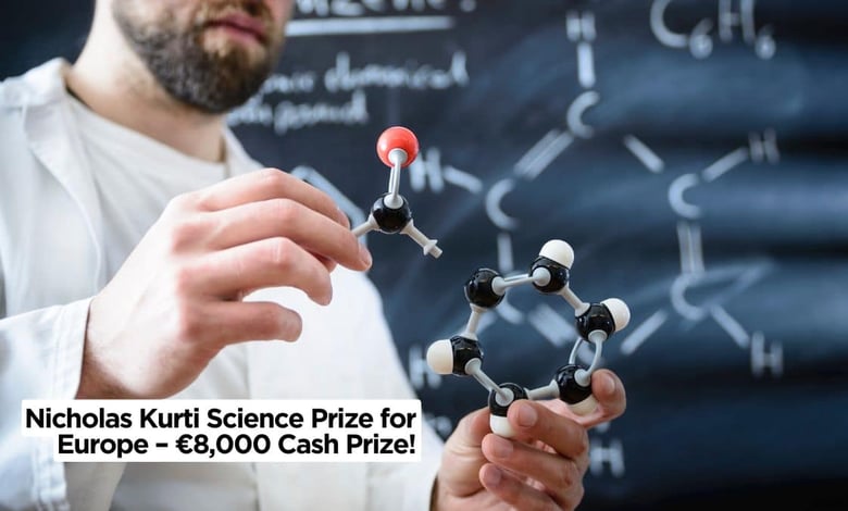 Nicholas Kurti Science Prize for Europe – €8,000 Cash Prize Opportunity