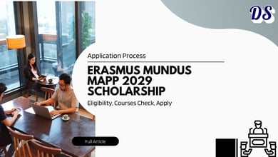 Application Method: Erasmus Mundus MAPP Scholarship 2027–2029 Admissions Routes