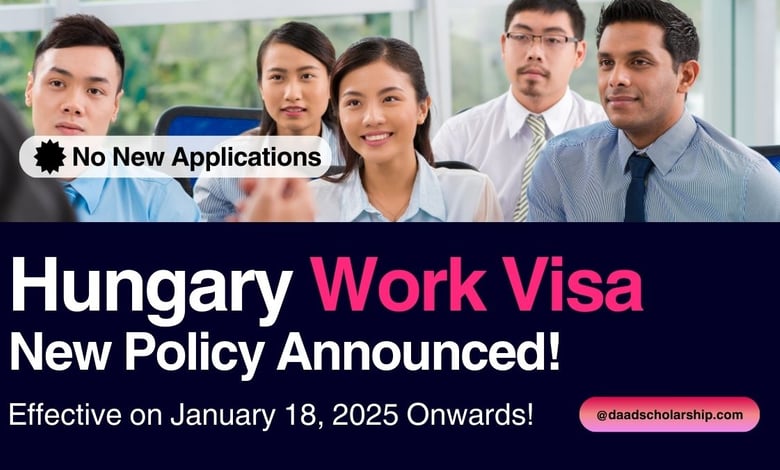 Hungary Work Visa 2025 New Applications Policy Revised on January 18, 2025