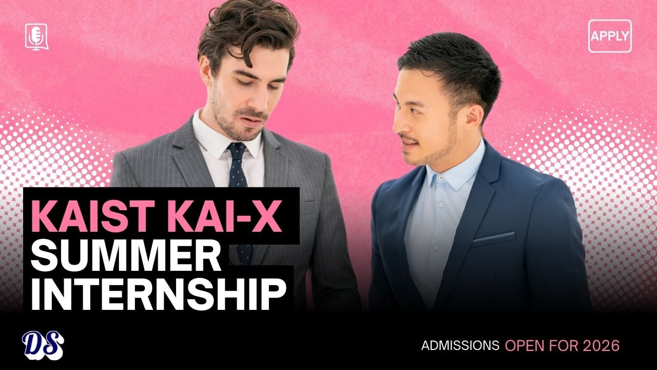 KAIST KAI-X Summer Internship 2026 for Students from All Countries Accepting Applications