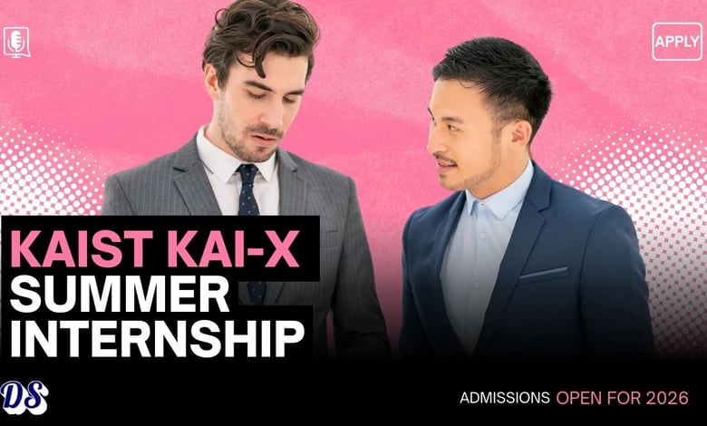 KAIST KAI-X Summer Internship 2026 for Students from All Countries Accepting Applications