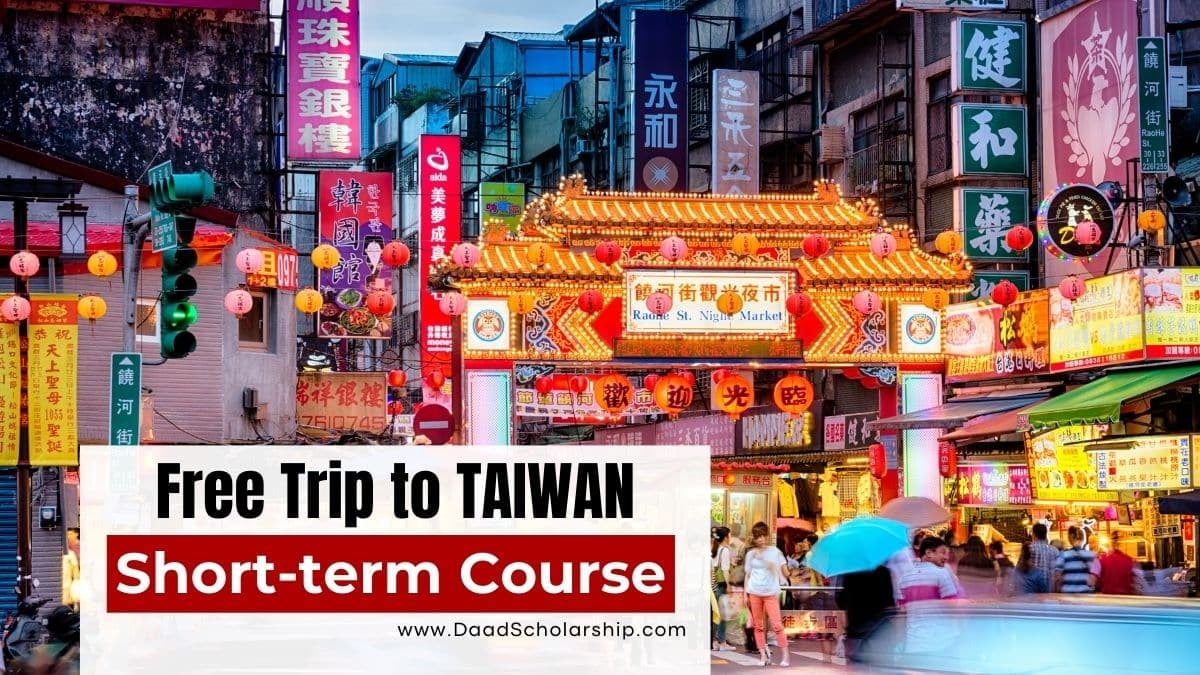 Free Trip to Taiwan for Students Short-Term Study Program at NTUT