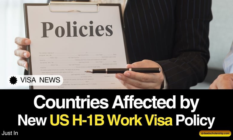 List of Countries Affected by New US H-1B Visa Policy