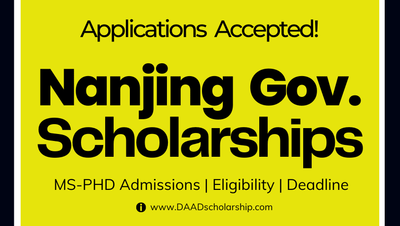 Nanjing Government Scholarships 2023 at Nanjing University of Science & Technology (NJUST)