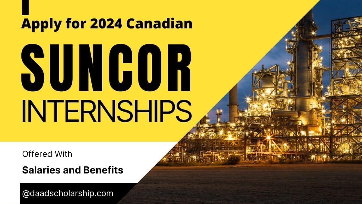 Suncor Internships in Canada for September 2024 With Salary