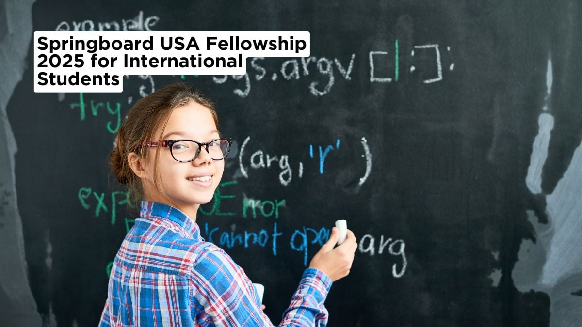 Springboard USA Fellowship 2025 for International Students