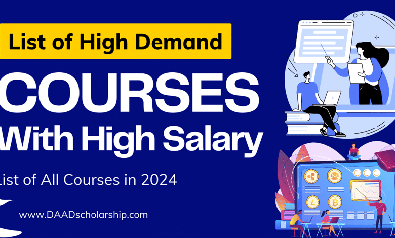 High Demand Courses in 2024 for High Income (Top Recommendations)