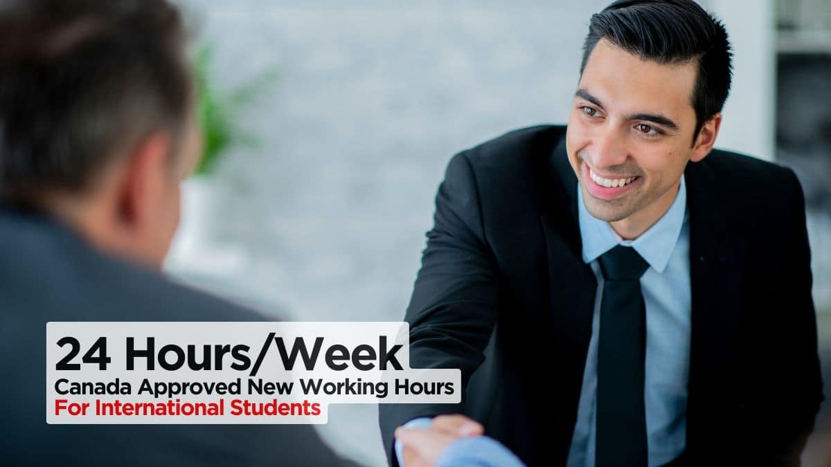 Canada Approved (24 Hours Per Week) Working Hours to International Students