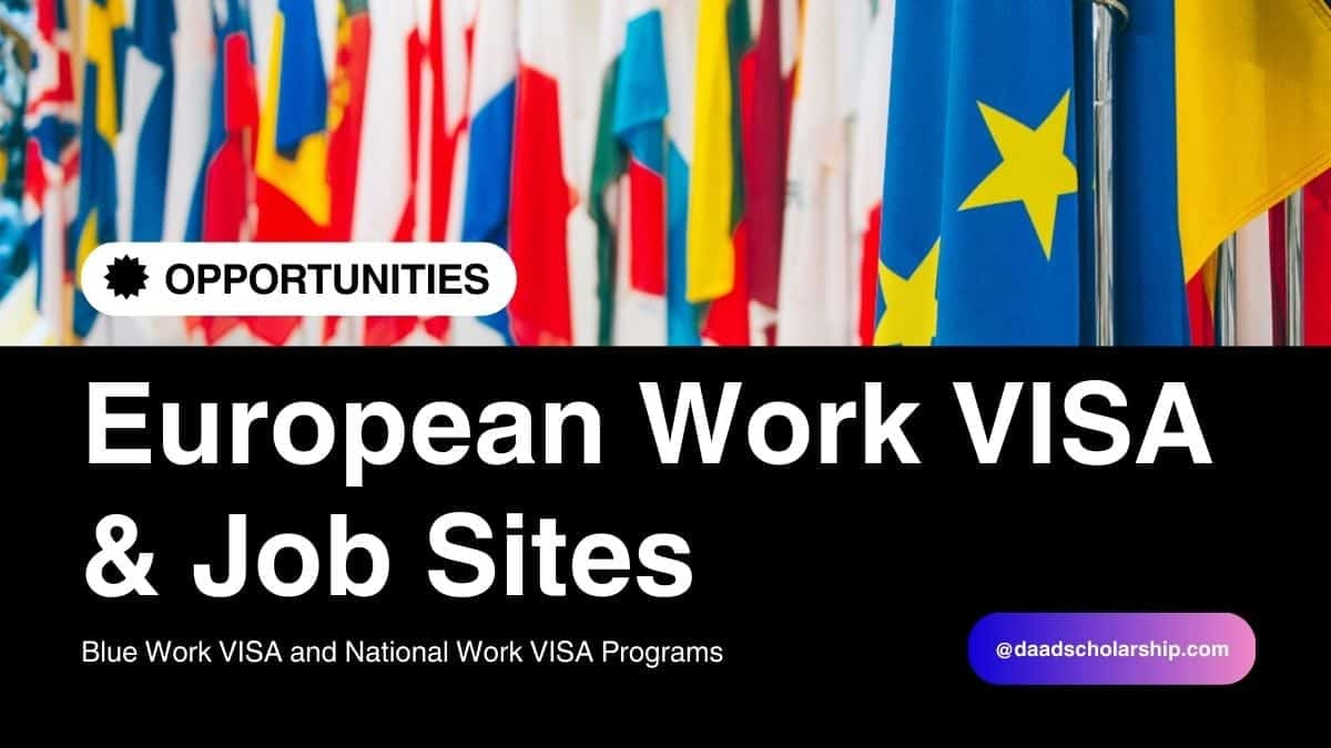 European Work VISA Options With List of Job Sites of All European Countries