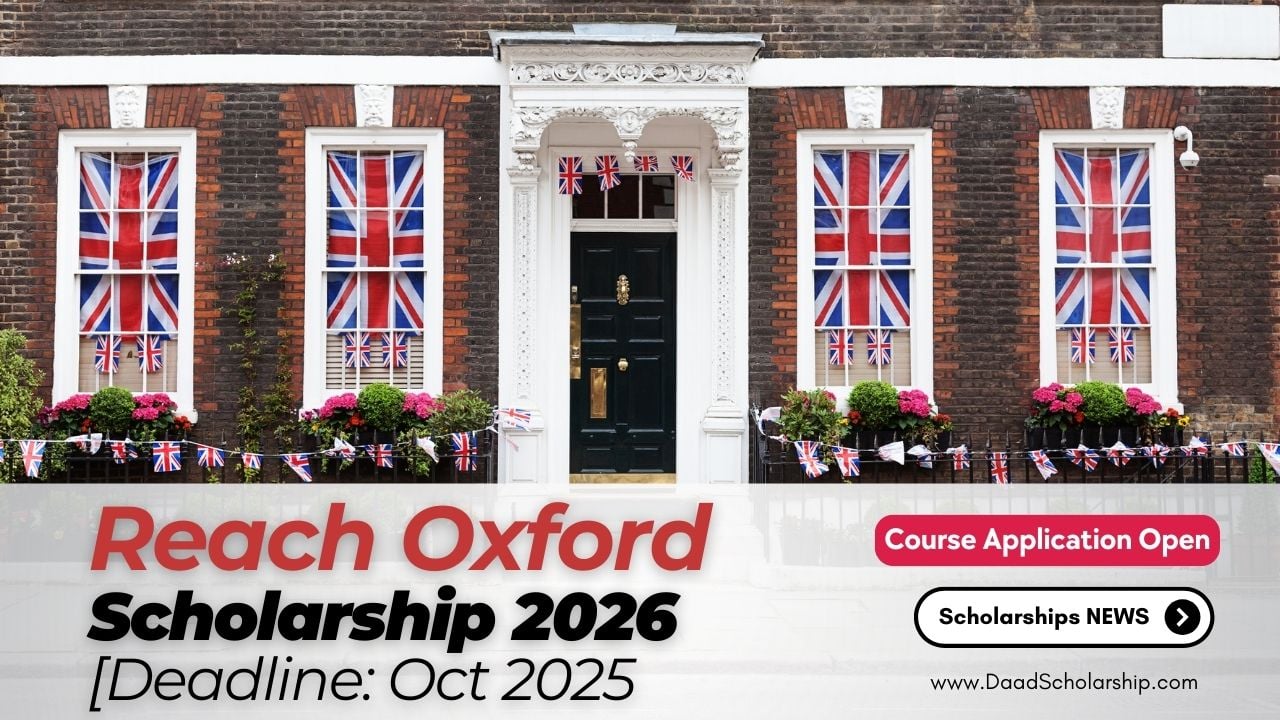 Reach Oxford Scholarship 2026 Spring intake Open for International Students