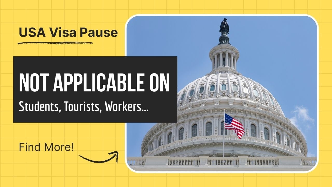 USA Visa Suspension Not Applicable on Skilled Workers, Tourists, Athletes, Students and Families