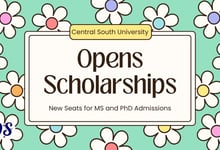 New Scholarship Admissions Open at Central South University of China for 2026 Intake
